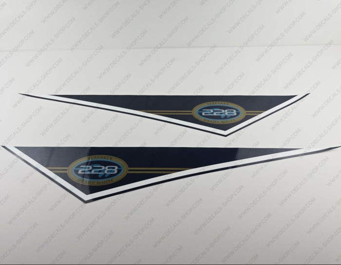 Grady White 228 Seafarer Pendant Decals Set of 2 x 36"